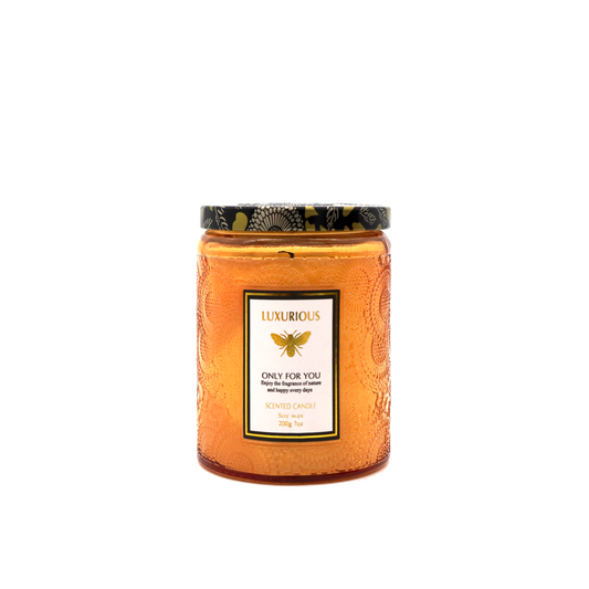 Faubourg Embossed Scented Candle amber